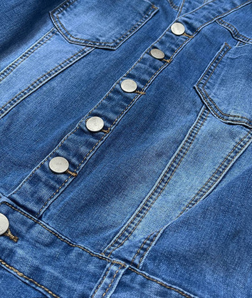 JEANSOWA SUKIENKA PLUS SIZE NIEBIESKA (GD6627)