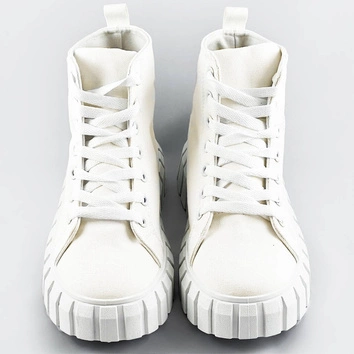 Sznurowane trzewiki białe (xa060)