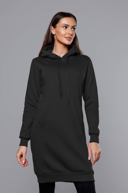 Długa bluza dresowa czarna (YS10005-3)
