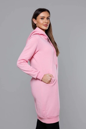 Długa bluza dresowa jasnoróżowa (YS10005-20)