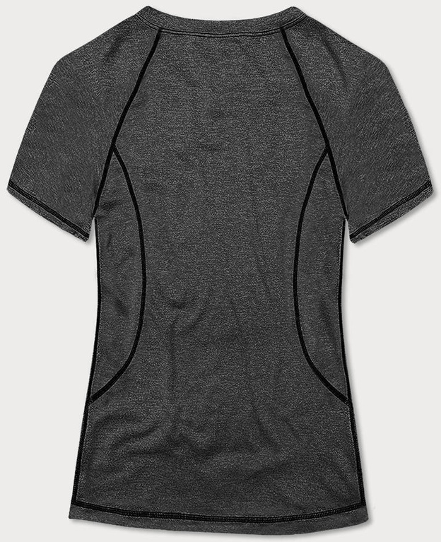 Sportowy t-shirt damski grafitowy (A-2158)