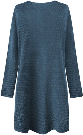 AŻUROWY KARDIGAN Z KIESZENIAMI CIEMNONIEBIESKI (227ART)