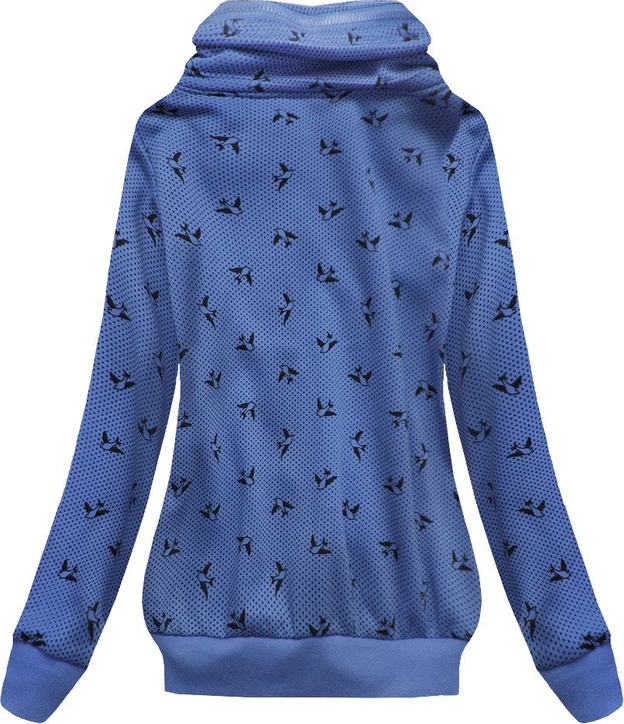 BLUZA Z WYSOKĄ STÓJKĄ NIEBIESKA (1930)