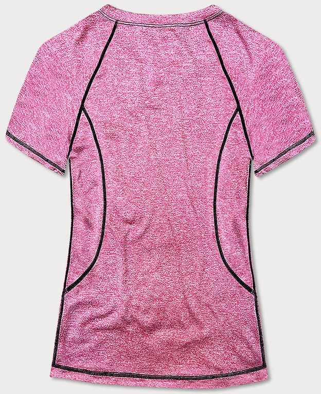 Sportowy t-shirt damski różowy (A-2158)