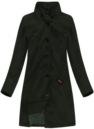 PŁASZCZ Z DOMIESZKĄ WEŁNY I KAPTUREM ARMY (6801)