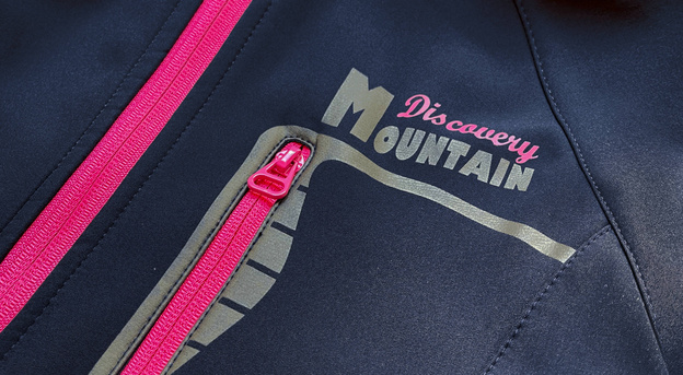 SPORTOWA KURTKA DAMSKA TYPU SOFTSHELL GRANATOWA (HH027)