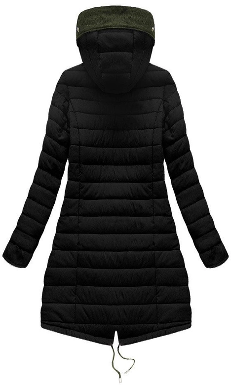 DWUSTRONNA KURTKA Z KAPTUREM KHAKI (W212)