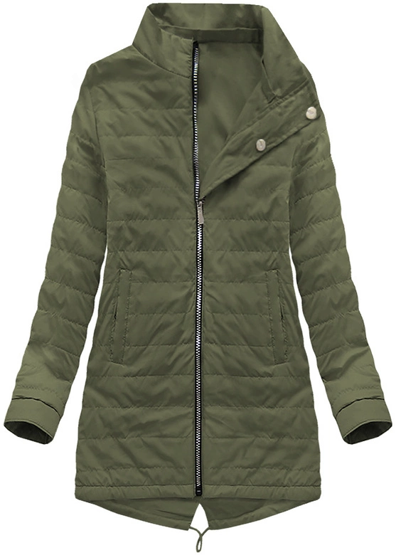 DWUSTRONNA PARKA Z KAPTUREM KHAKI (W0233BIG)