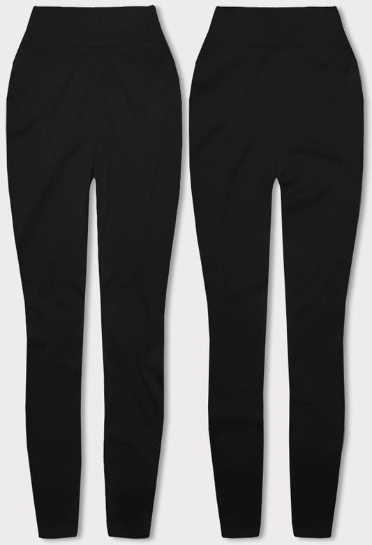 Grube legginsy bawełna czarne (YW003)