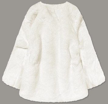 KRÓTKA KURTKA DAMSKA FUTRO BIAŁA (31148)