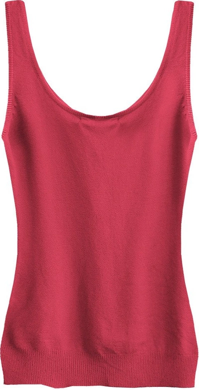 SWETERKOWA BLUZKA NA RAMIĄCZKACH CZERWONA (1125)