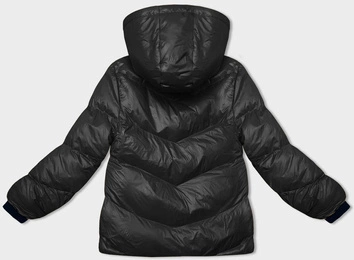 Puchowa kurtka zimowa damska czarna (23065-392)