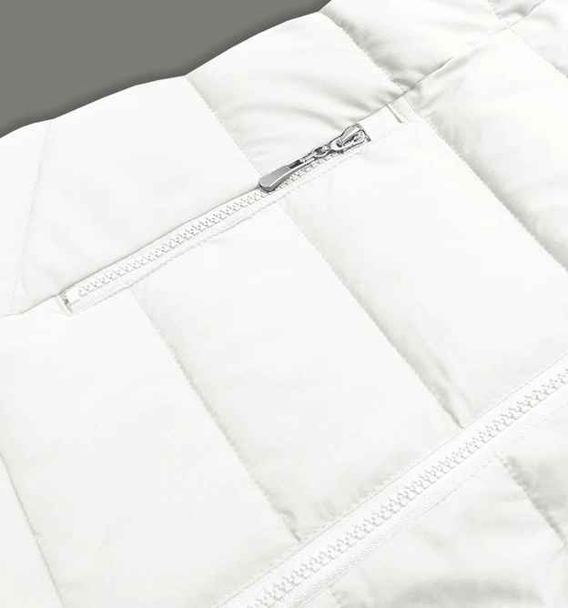 KRÓTKA ZIMOWA KURTKA Z KAPTUREM BIAŁA (16M9058-281)