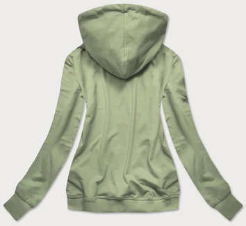 Damska bluza sportowa z kapturem zielona (n4596)