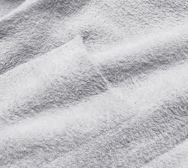 Długa wełniana narzutka alpaka z kapturem jasnoszara (M105)