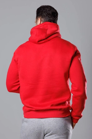 Męska bluza z kapturem czerwona (68B2009-18-35)