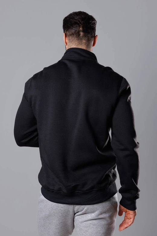 Męska bluza ze stójką czarna (68B2002-3)