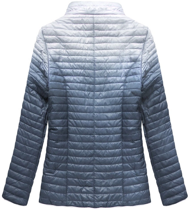 PIKOWANA KURTKA OMBRE GRANATOWA (B1073-30)