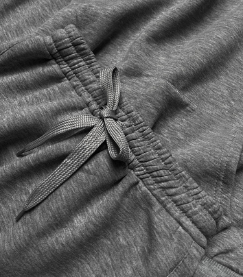 Damski dres z bluzą oversize ciemny szary (8c69-5)