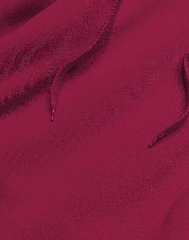 Długa bluza dresowa bordowa (YS10005-21)