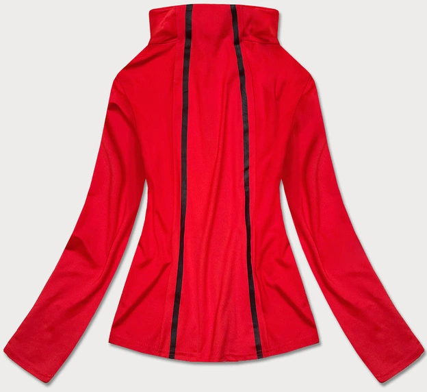 Bluza damska z niską stójką czerwona (hh020-05)
