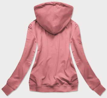 BLUZA DAMSKA Z KAPTUREM FLAMING BRUDNY RÓŻ (N4594)
