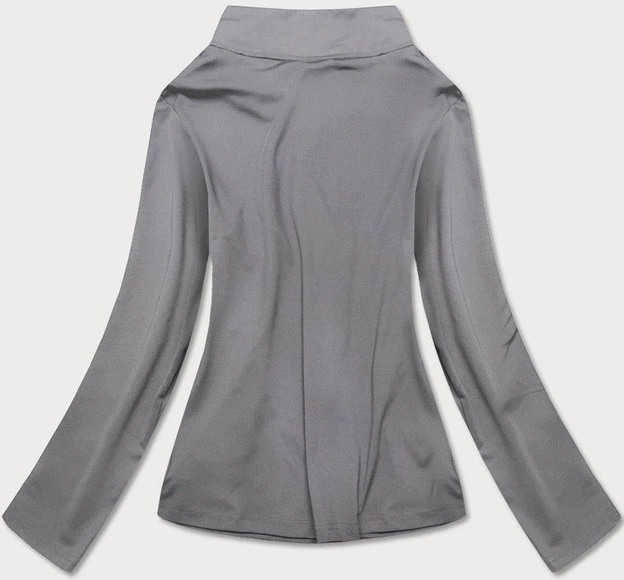 Damska rozpinana bluza ze stójką szara (20320)