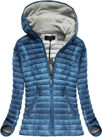 KURTKA IMITUJĄCA JEANS NIEBIESKA (7147BIG)
