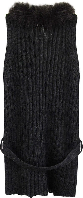 SWETERKOWA KAMIZELKA CZARNA (1596)