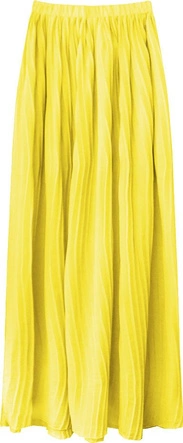 PLISOWANA SPÓDNICA MAXI ŻÓŁTA (9237/1)
