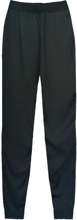 GŁADKIE SPODNIE Z LAMPASAMI CZARNE (1004)