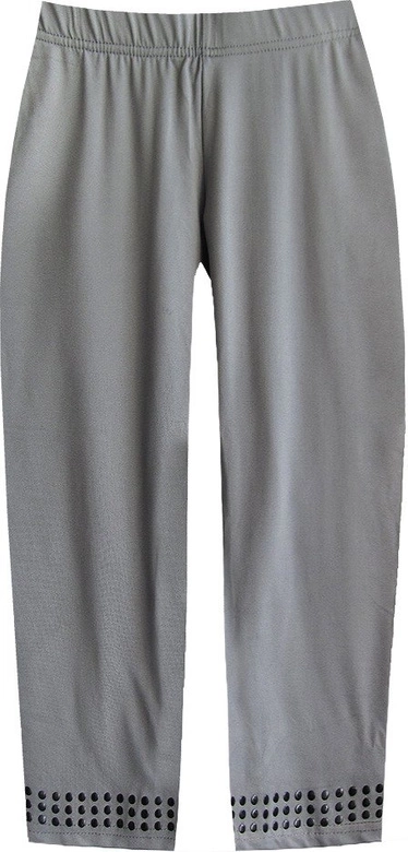 BŁYSZCZĄCE LEGGINSY Z DŻETAMI SZARE (330ART)