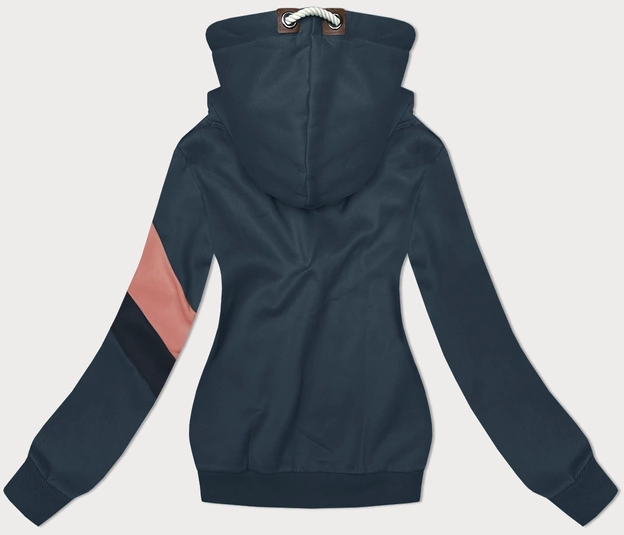 Damska bluza z kapturem szaroniebieska (2301)