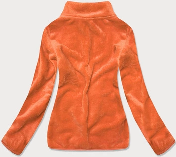 DAMSKA  POLAROWA BLUZA ZE STÓJKĄ POMARAŃCZOWA (HH001-48)