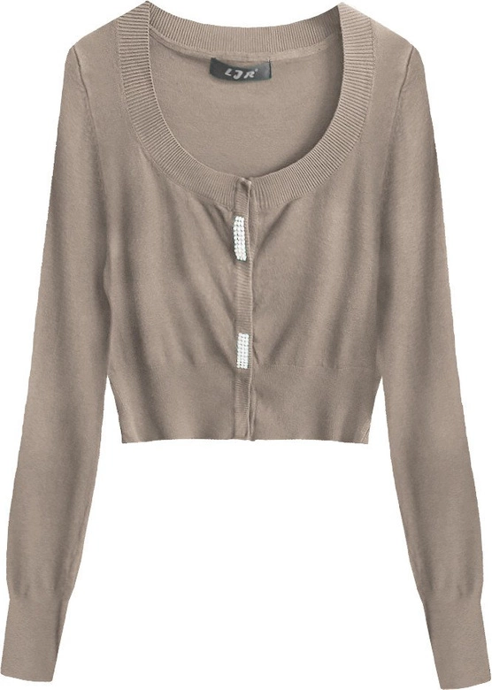 KRÓTKI ZDOBIONY SWETEREK KAKAOWY (429ART)