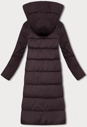 Kurtka zimowa z łączonych materiałów Libland brązowa (7820)