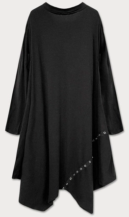 DŁUGA BAWEŁNIANA SUKIENKA CZARNA (50655)