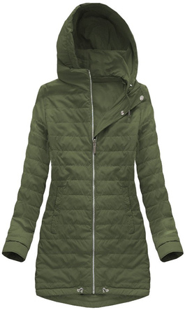 DWUSTRONNA PARKA Z KAPTUREM KHAKI (W0232BIG)