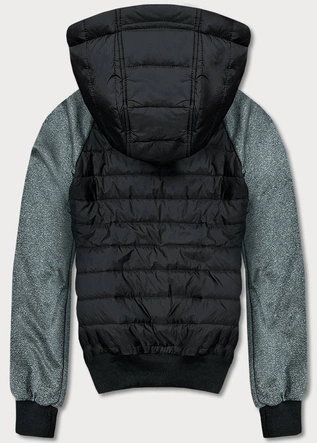 Sportowa kurtka męska czarny-grafit (8M903-392)