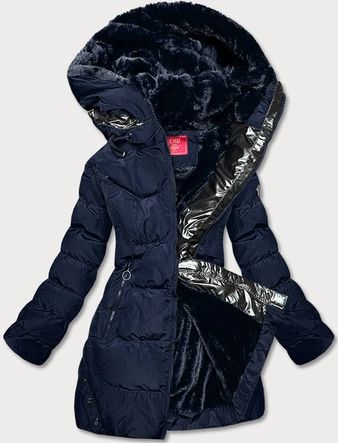 WODOODPORNA ZIMOWA KURTKA DAMSKA GRANATOWA (M-231)