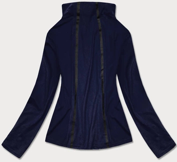 Bluza damska z niską stójką granatowa (hh020-04)