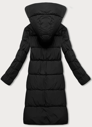 Zimowa kurtka damska z kapturem Glakate czarna (LU-238001B#)