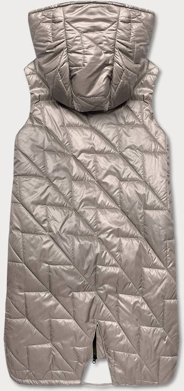 PIKOWANA KAMIZELKA DAMSKA KAKAO (B8127-12)