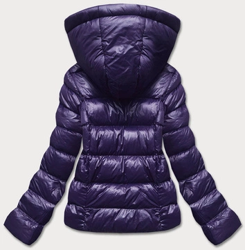 Sportowa kurtka damska zimowa granatowa (5m782-215)