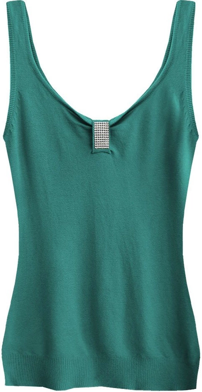 SWETERKOWA BLUZKA NA RAMIĄCZKACH MORSKA (1125)