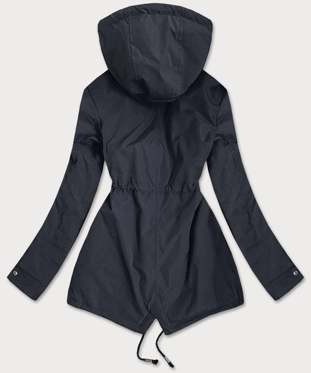 DWUSTRONNA KURTKA PARKA DAMSKA GRANAT-PEPITKA (B9761)