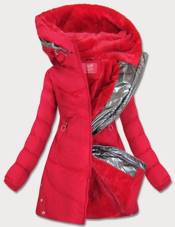WODOODPORNA ZIMOWA KURTKA DAMSKA CZERWONA (M-231)