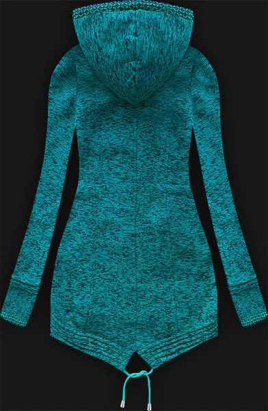 CIEPŁA BLUZA Z KAPTUREM MORSKA (LX157M)