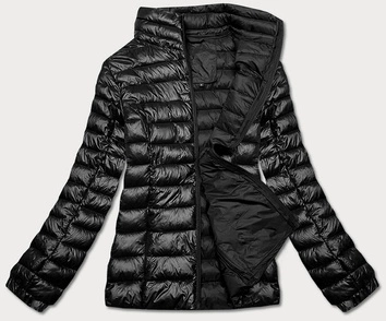 Lekka pikowana kurtka damska czarna (5M706-392)