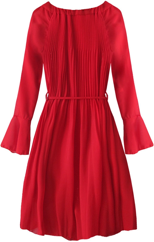 PLISOWANA SUKIENKA HISZPANKA CZERWONA (241ART)